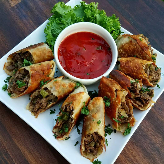 Cheesesteak Egg Rolls