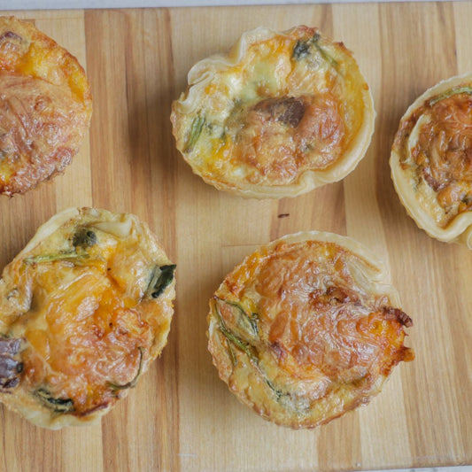 AirFryer Mini Spinach and Cheese Quiche