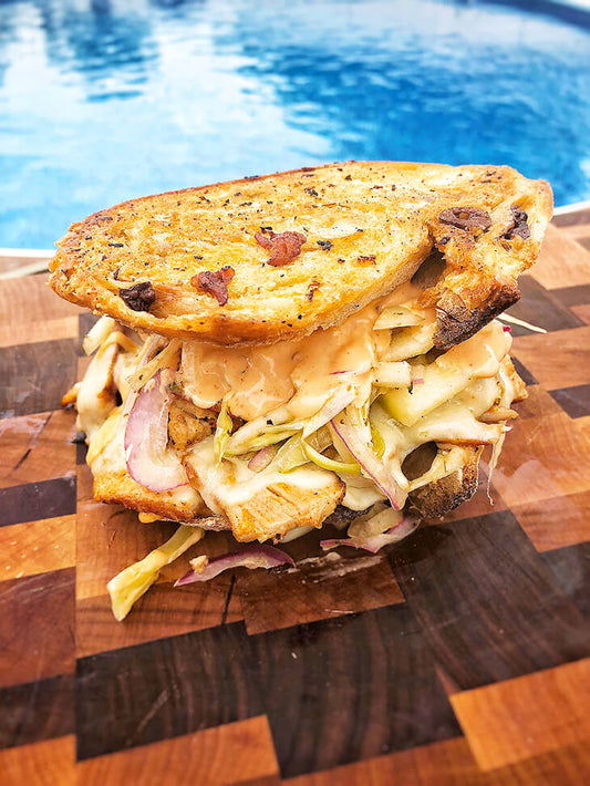 BBQ Reuben Pork Sandwich