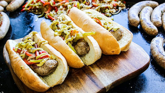 Beer Braised Bratwurst