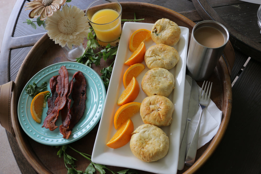 Airy Fryer Breakfast Biscuit Bombs