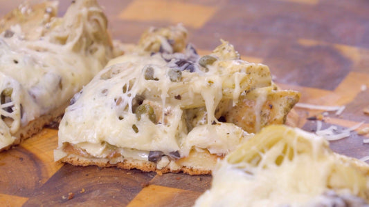 Pesto-Ranch Chicken Artichoke Flatbread