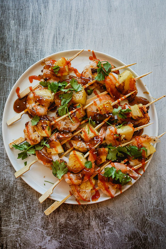 Blackstone Teriyaki Shrimp Kabobs