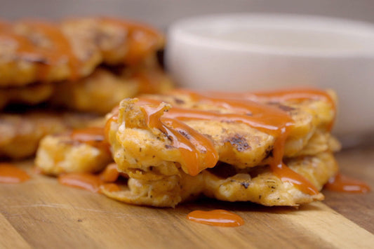 Buffalo Chicken Fritters