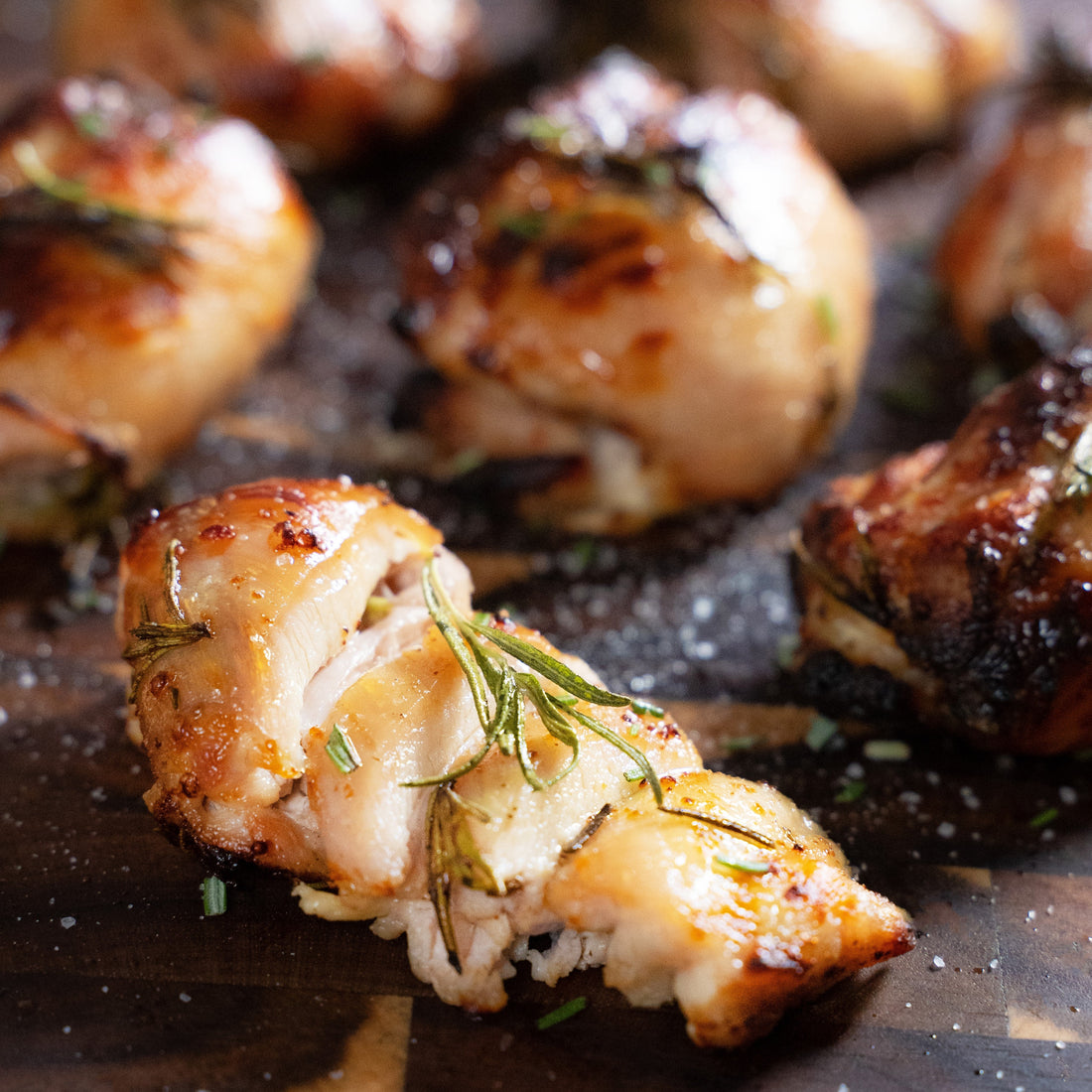 Buttermilk Bathed Rosemary Chicken Thighs