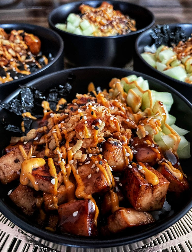 Feed 4 for $20 Crunchy Spicy Tofu Sushi Bowl