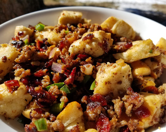 Cranberry Jalapeño Sausage Stuffing