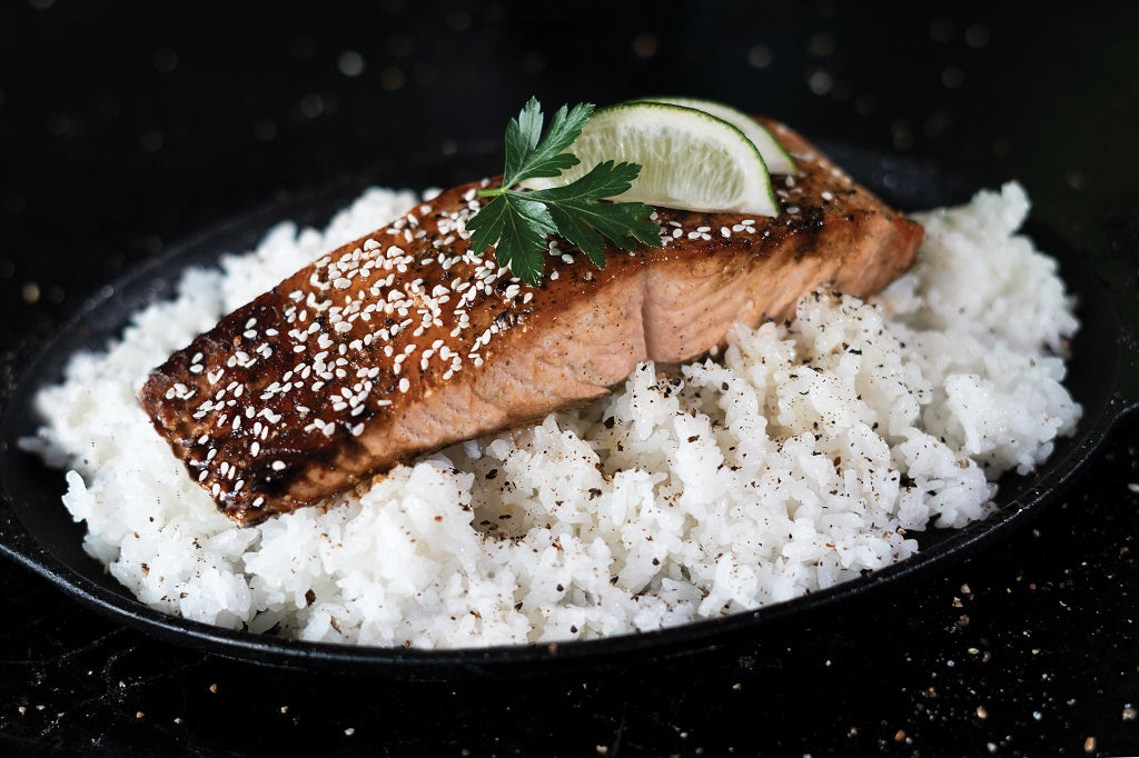 Salmon with Honey Soy Glaze