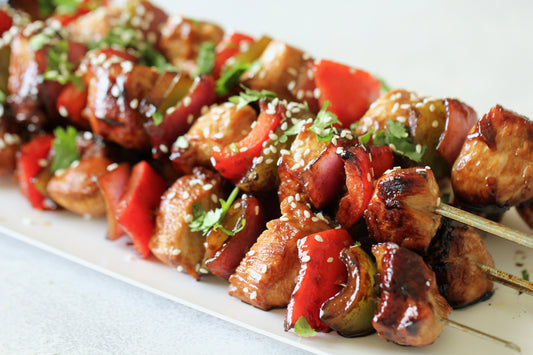 Honey Garlic Chicken Skewers