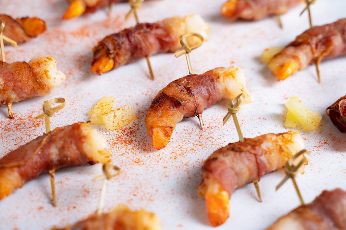 Pineapple and Prosciutto Shrimp Poppers