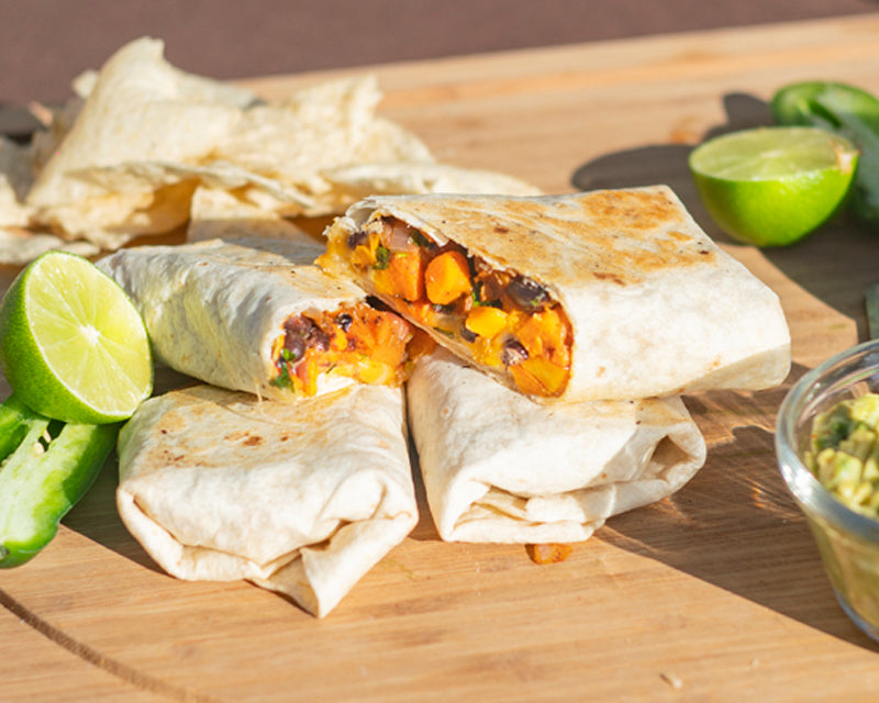 Sweet Potato &amp; Black Bean Burritos