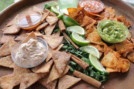 Air Fryer Homemade Sweet and Savory Tortilla Chips