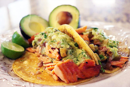 California-Style Salmon Tacos