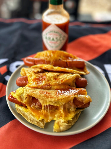 Tacos de Desayuno con Hot Dog