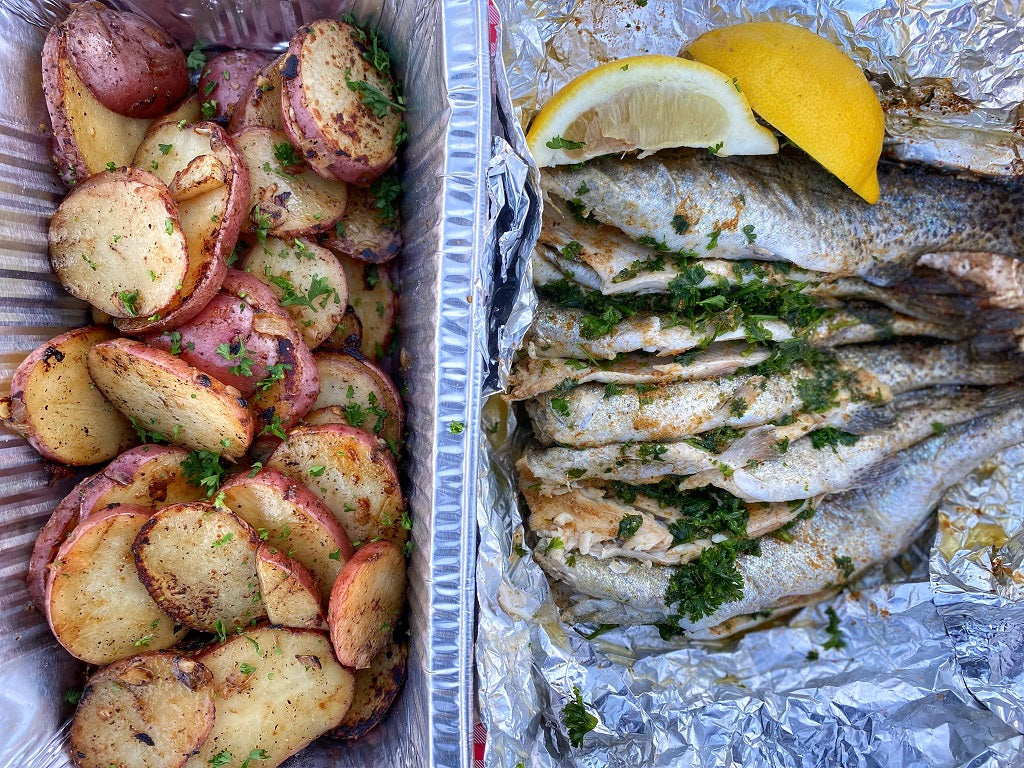 Colorado Rainbow Trout with Potatoes