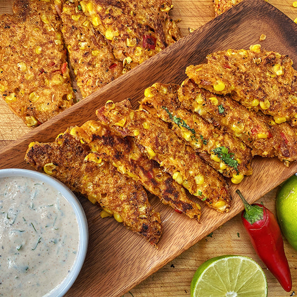 Bacon Jalapeño Corn Fritters