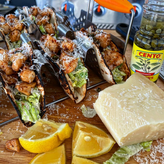 Chicken Caesar Salad Tacos