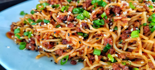 Garlicky Sesame Teriyaki Yaki Soba Noodles