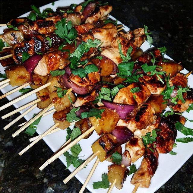 Hawaiian Chicken Skewers