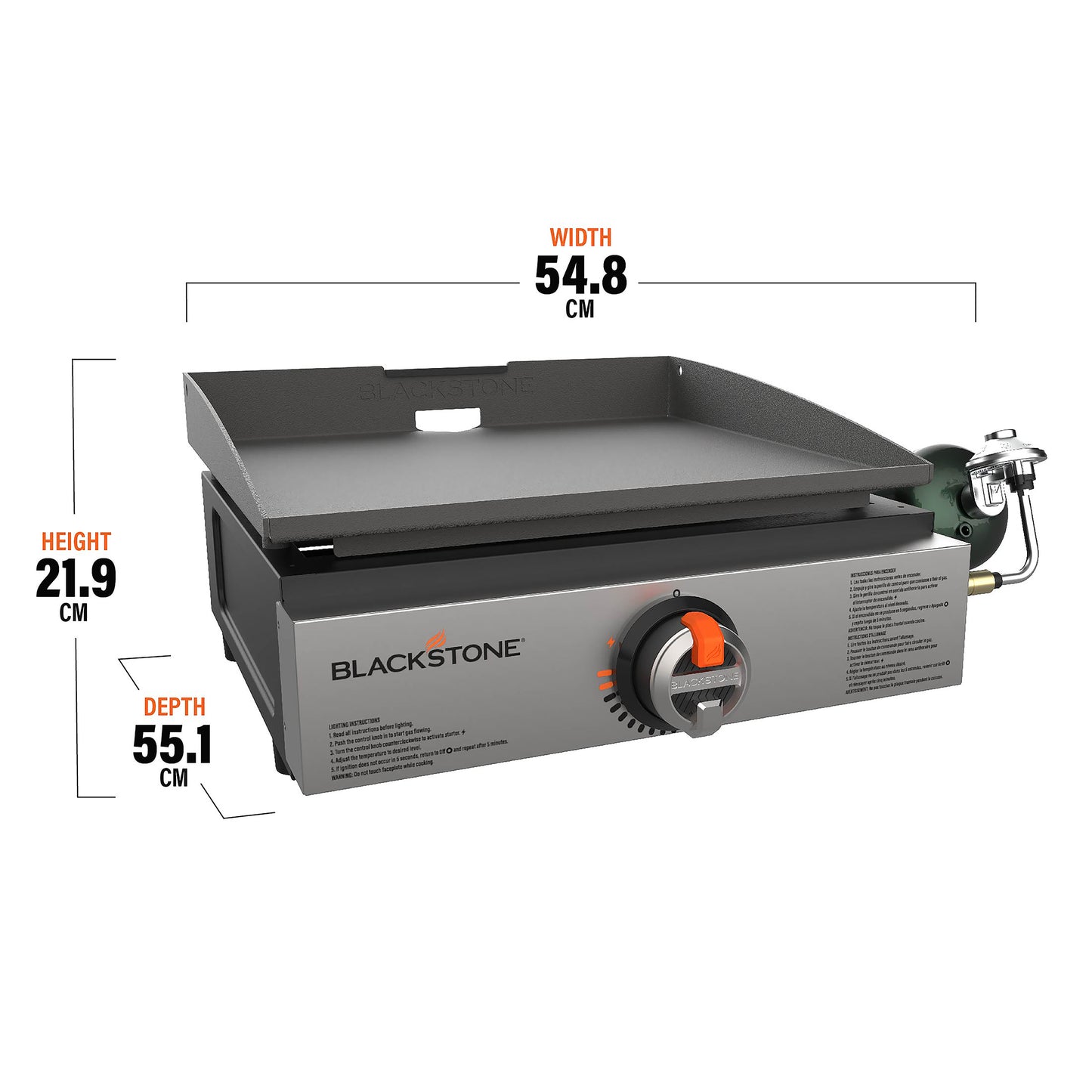 Plancha De Gas Blackstone 17 Pulgadas De Acero Inoxidable